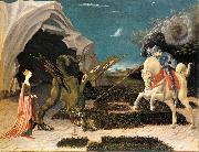 UCCELLO, Paolo St. George and the Dragon at oil